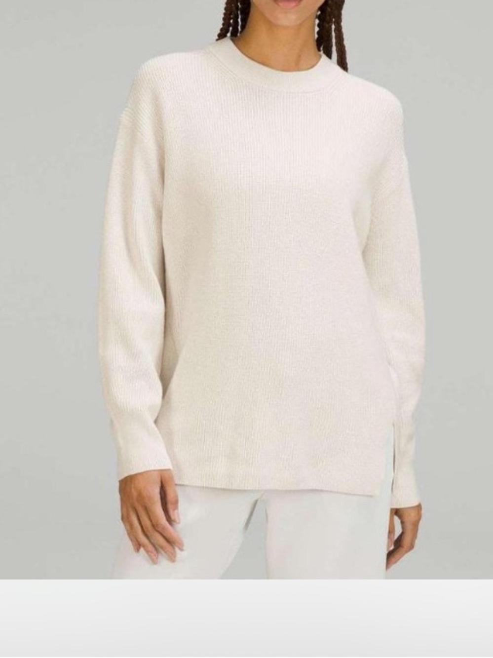 Lululemon Merino Wool-Blend Ribbed Crewneck Sweater